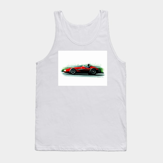 Maserati 250F. Fangio Tank Top by oleynik